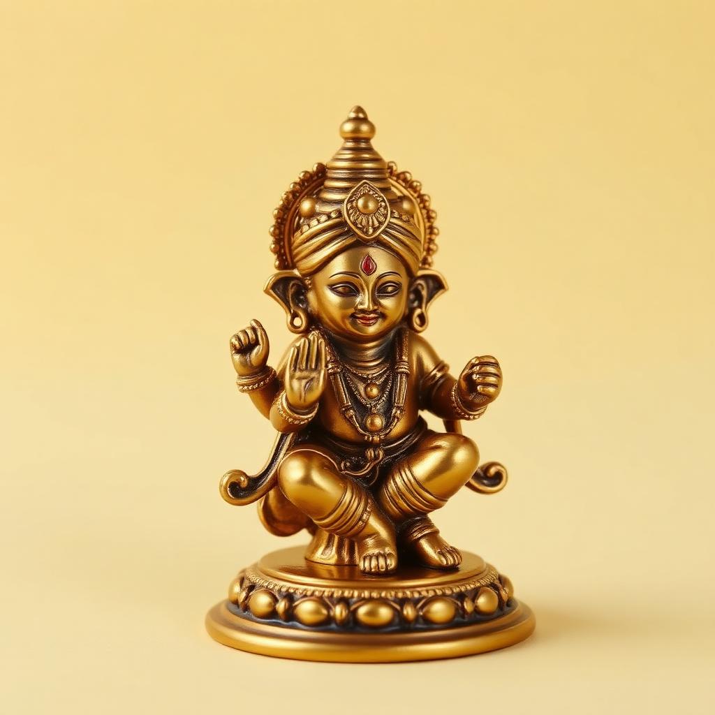 Brass Laddu Gopal Murti — 4 inch