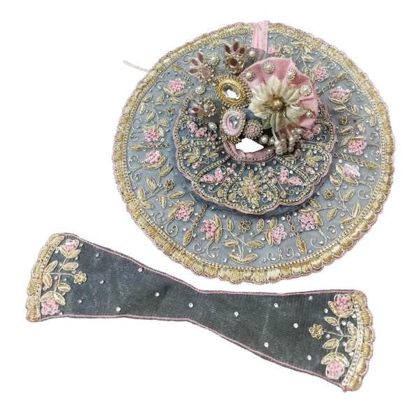 Pink Embroidered Handmade Custom Poshak – 2 Inch