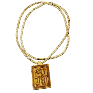 Tulsi Kanthi with Shri Radha Name Locket – Pure Devotional Wear
