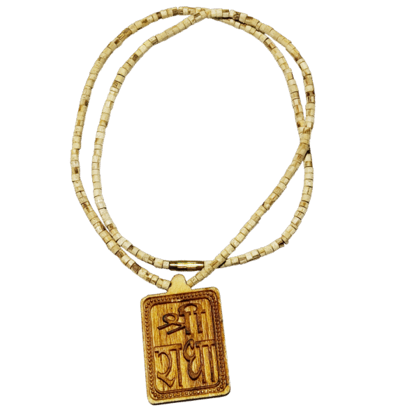 Tulsi Kanthi with Shri Radha Name Locket – Pure Devotional Wear