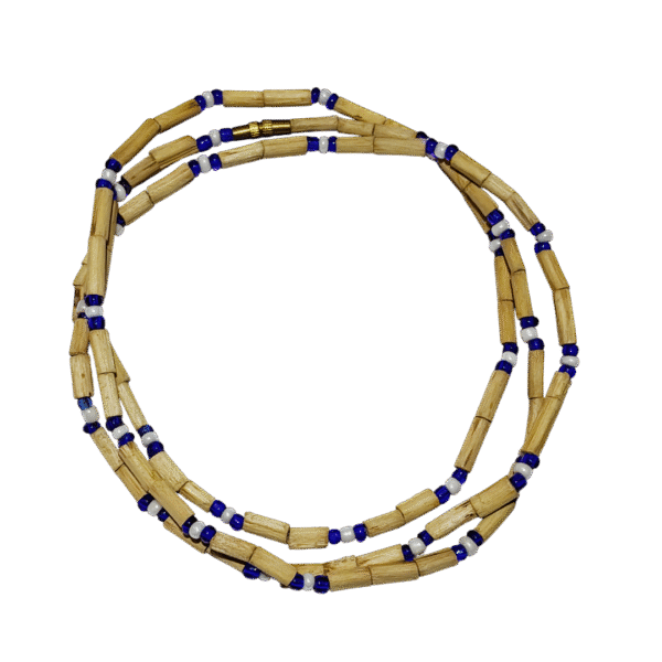 Tulsi Kanthi with Blue and White Moti- 2 Round