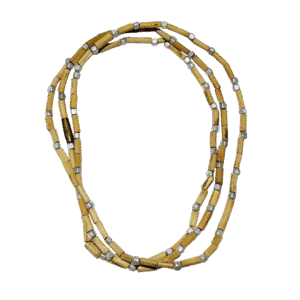 Original Tulsi Kanthi Mala – 2 Round (with Silver Beads Strung )