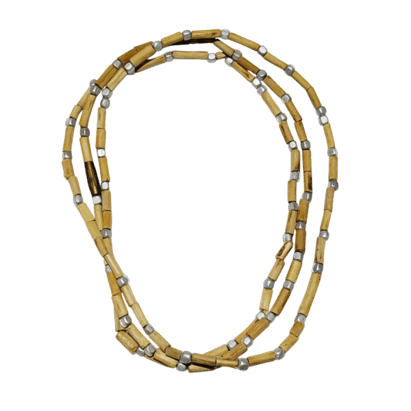 Original Tulsi Kanthi Mala – 2 Round (with Silver Beads Strung )