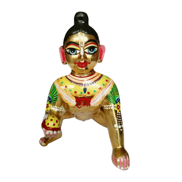 Laddu Gopal Idol – 12 Inch (Handcrafted Brass)