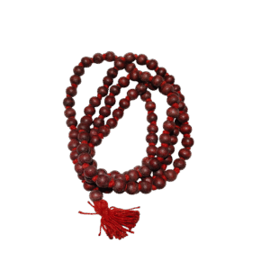 Red Chandan Japa Mala – 108 Sandalwood Beads