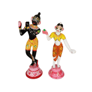 Radha Krishna Idol Brass Statue – 7.5 Inch