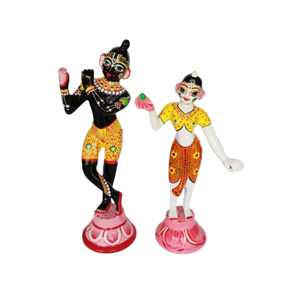 Radha Krishna Idol Brass Statue – 7.5 Inch