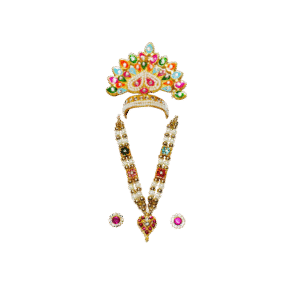 Laddu Gopal Mukut Set – Size 5-6