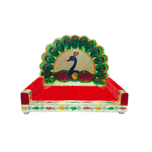 Wooden Meenakari Singhasan Size 7–8