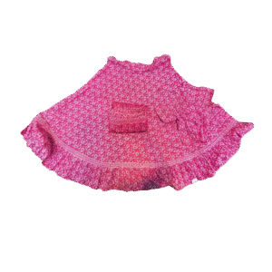 Cotton Gopi Dress- ( Pink, Free Size, Design may Vary)