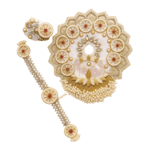 Pearl & Lotus Laddu Gopal Poshak Set